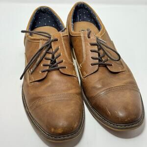 Hawker Rye Men's Brown Lace Up Oxford Dress Shoes
